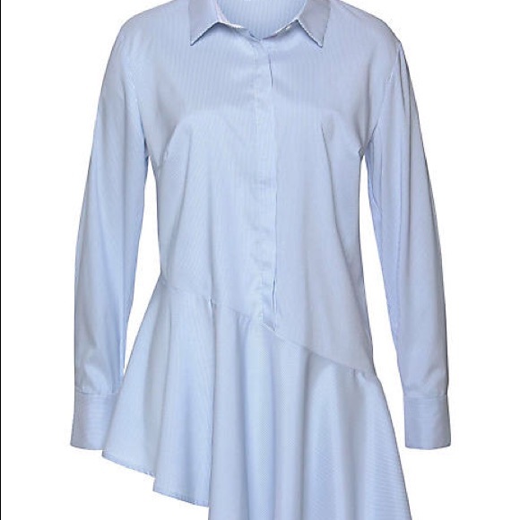 NWT b.young Asymmetrical Dress Shirt - Picture 4 of 8